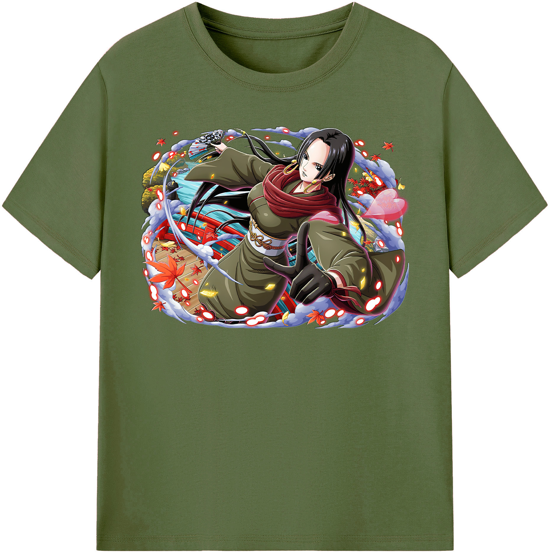 ワンピース ボア・ハンコック ONE PIECE Boa·Hancock 綿100％半袖Tシャツ（フロントプリント）